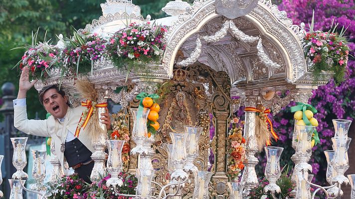 Telediario 1 - Las hermandades de Sevilla inician su romería al Rocío