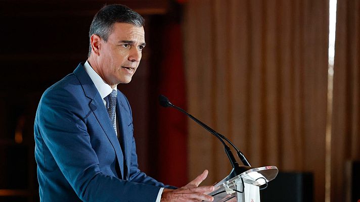 Telediario 1 - Sánchez señala que el reconocimiento del Estado de Palestina no será el próximo martes sino "en los días siguientes"