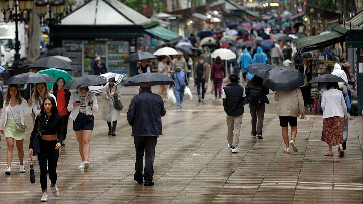 El tiempo - Chubascos fuertes en el nordeste de Cataluña e interior de Castellón