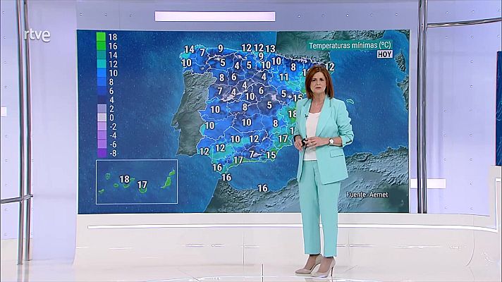 El tiempo - Posibles chubascos fuertes en el nordeste de Cataluña e interiores de Castellón