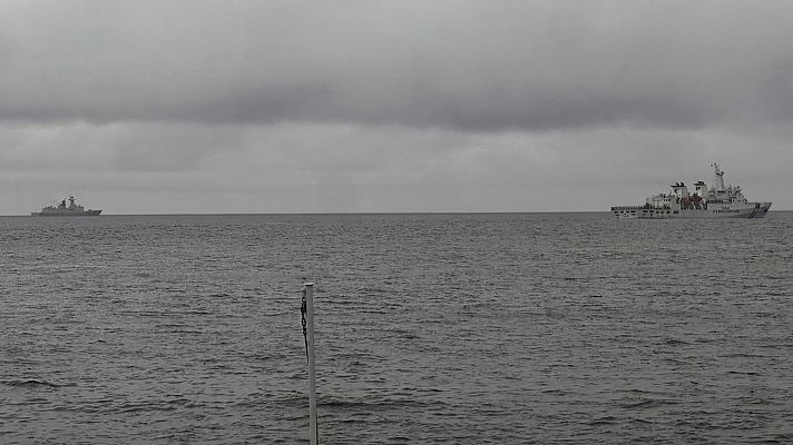 Telediario 1 - China presiona a Taiwán con maniobras navales en torno a la isla y como advertencia a Washington