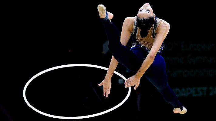 Gimnasia rítmica - Espectacular ejercicio de Alba Bautista que le mete en la pelea por las medallas del Europeo