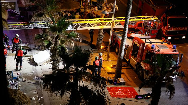 La noche en 24h - Al menos cuatro muertos y 27 heridos en el hundimiento de un restaurante en la Playa de Palma