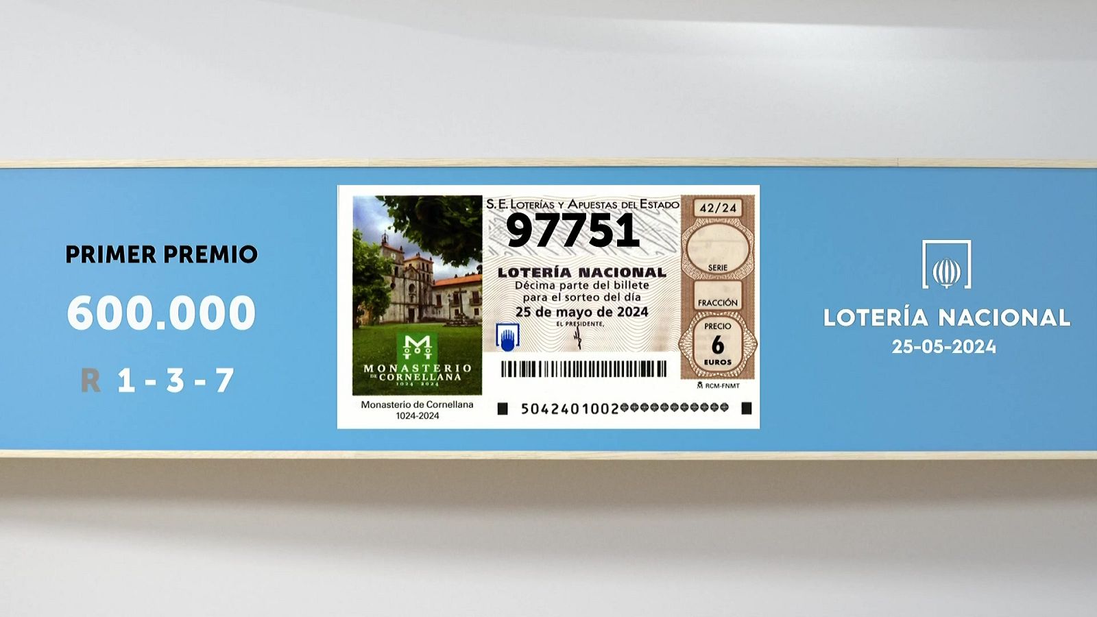 Sorteo de la Lotería Nacional del 25/05/2024 - Ver ahora