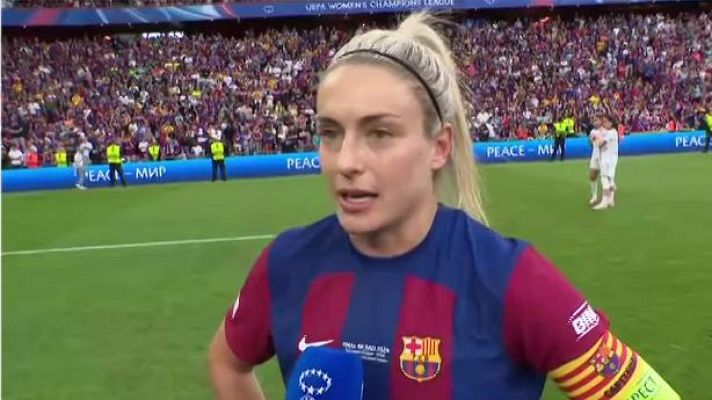 Champions League - Alexia Putellas: "El objetivo era ganar cuatro de cuatro títulos"