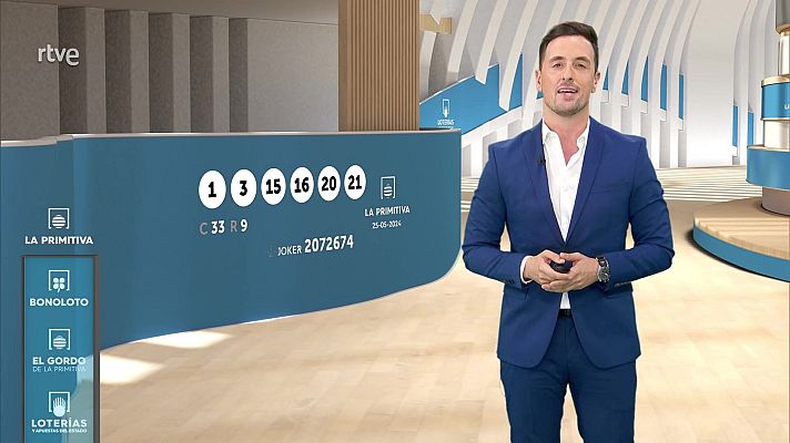 Loterías - Sorteo de la Bonoloto y Primitiva del 25/05/2024
