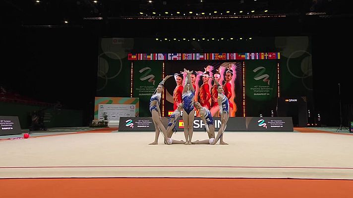 Gimnasia rítmica - España se proclama campeona de Europa en el ejercicio mixto