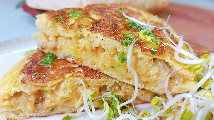 Saber vivir - Receta de tortilla sin patata y con cebolla