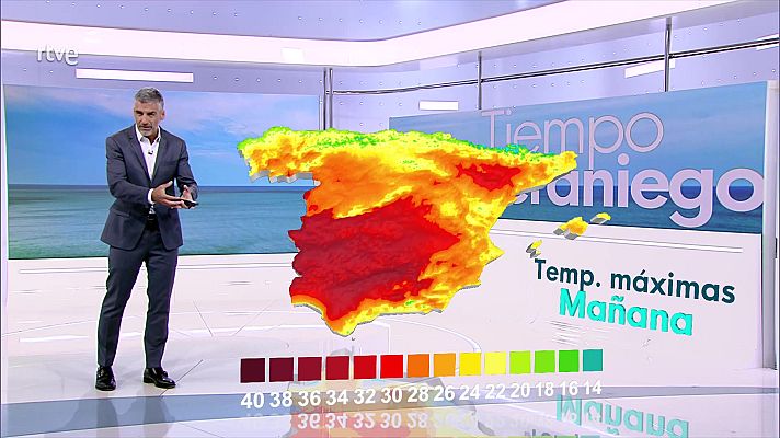 El tiempo - Posibilidad de algún chubasco o tormenta localmente fuerte en los Pirineos