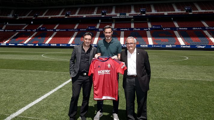 Telediario 1 - Osasuna presenta a Vicente Moreno como nuevo técnico