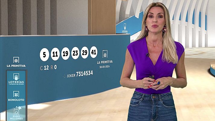 Loterías - Sorteo de la Lotería Nacional, Bonoloto, Primitiva y Jóker del 30/05/2024