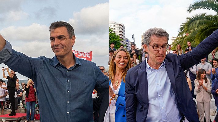 Telediario 2 - La campaña llega a su ecuador con los partidos llamando a la movilización