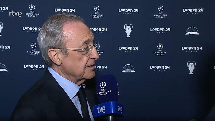 Champions League - Florentino Pérez, a TVE: "Estoy emocionado por ver a los aficionados"