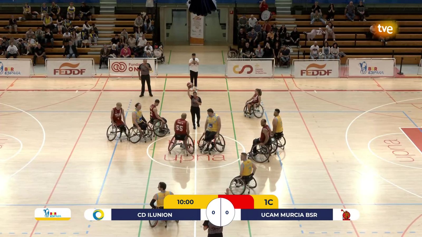 Baloncesto en silla de ruedas - Liga Nacional. Final Four 1ª Semifinal: CD Ilunion - UCAM Murcia - ver ahora