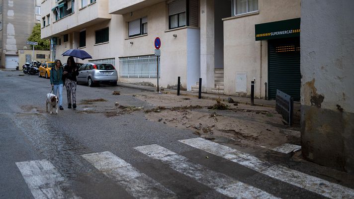 Telediario Fin de Semana - Las lluvias torrenciales dejan inundaciones en Tarragona y Barcelona