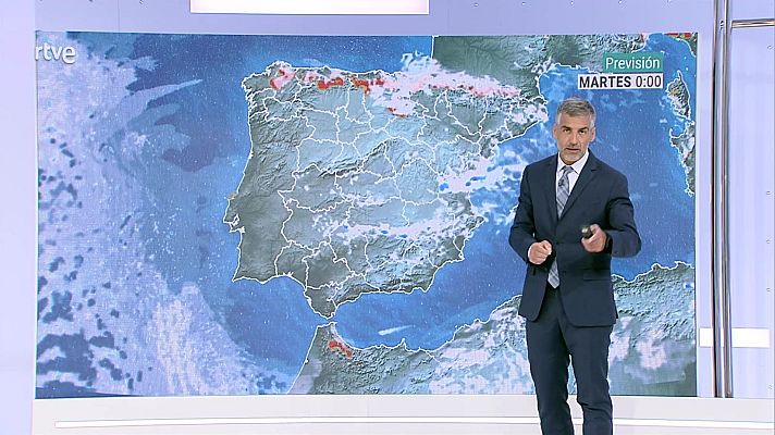 El tiempo - Chubascos y tormentas localmente fuertes en zonas de la meseta sur, sur del sistema Ibérico y Pirineo catalán