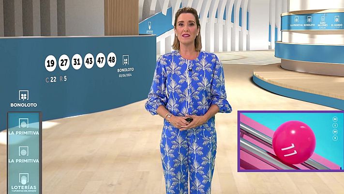 Loterías - Sorteo de la Bonoloto y Primitiva del 03/06/2024