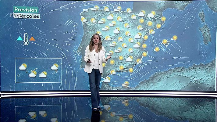 El tiempo - Predominio de un tiempo estable, con cielos poco nubosos o despejados en la mayor parte del país