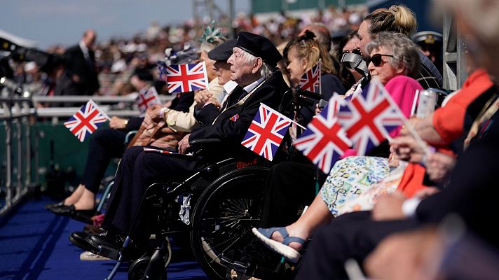 Informativo 24h - Los veteranos de Normandía en la Segunda Guerra Mundial celebran el 80 aniversario del desembarco en Francia