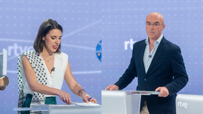 Montero (Podemos) y Buxadé (Vox) se encaran en el debate por la inmigración y la ley del 'solo sí es sí' - Especiales informativos | Ver
