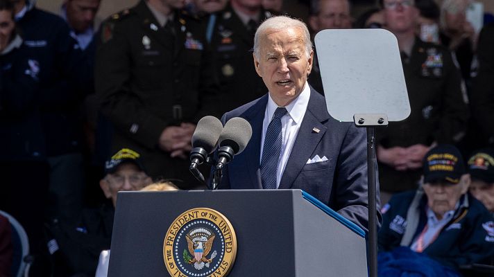 Telediario 1 - Los republicanos difunden vídeos 'fake' de Joe Biden
