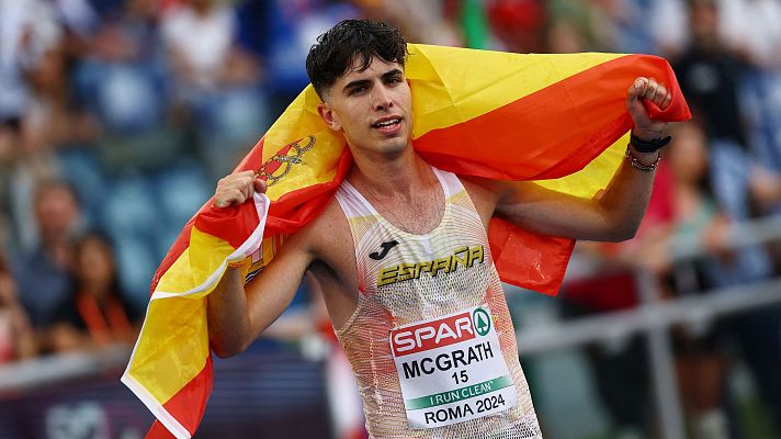 Atletismo - Paul McGrath, plata en los 20 km marcha del Europeo de Roma