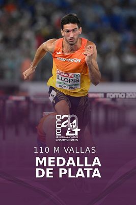  - Quique Llopis, subcampeón de Europa en los 110 metros vallas