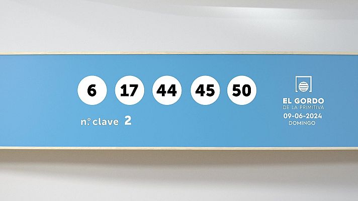 SELAE - Sorteo de la Lotería Gordo de la Primitiva del 09/06/2024