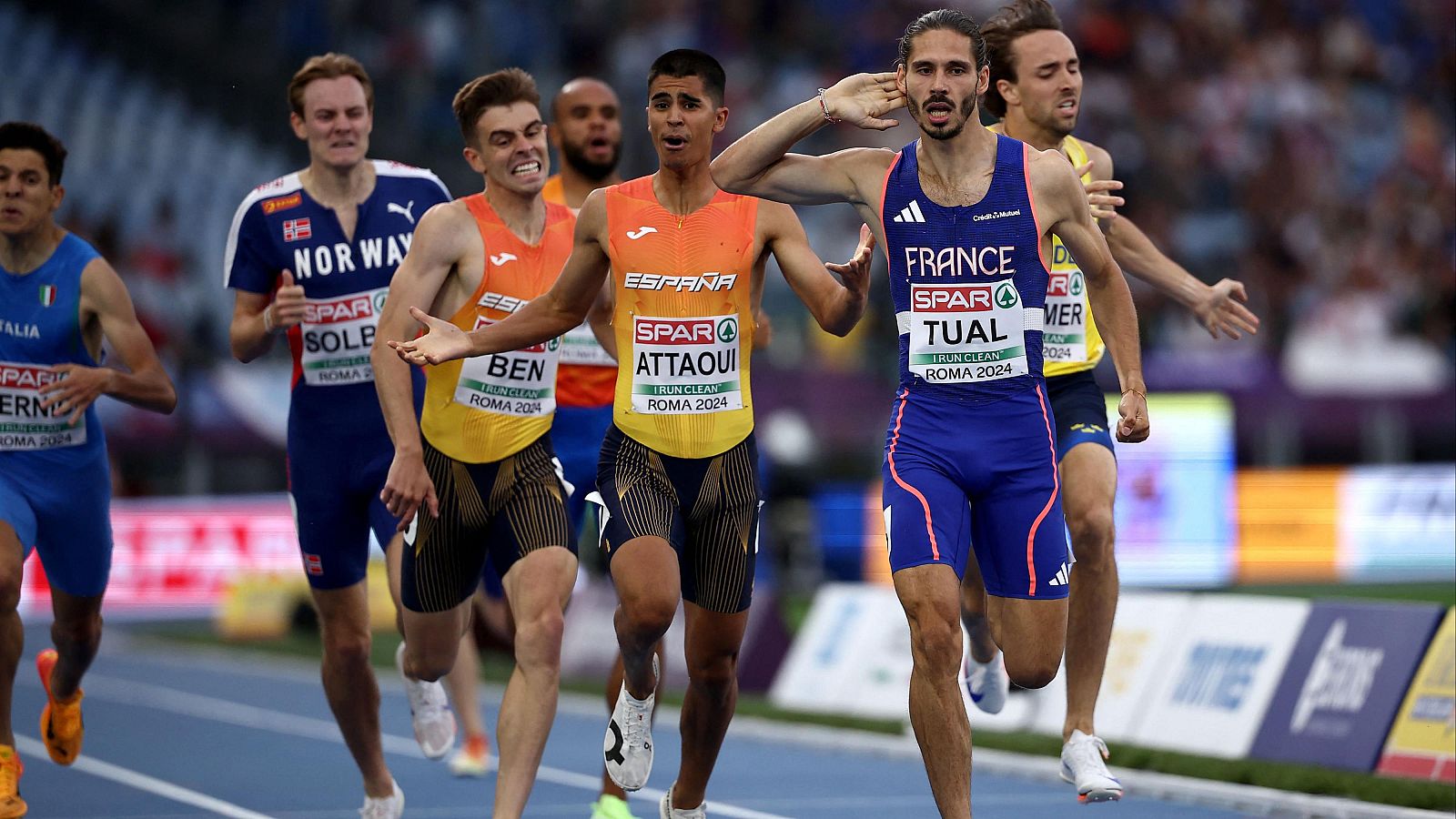 Europeo de atletismo: Mohamed Attaoui, plata en la final de 800 m | Ver