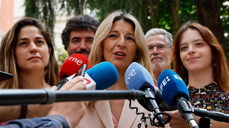 Yolanda D�az anuncia su dimisi�n como l�der  de Sumar tras los malos resultados de las elecciones europeas | Ver