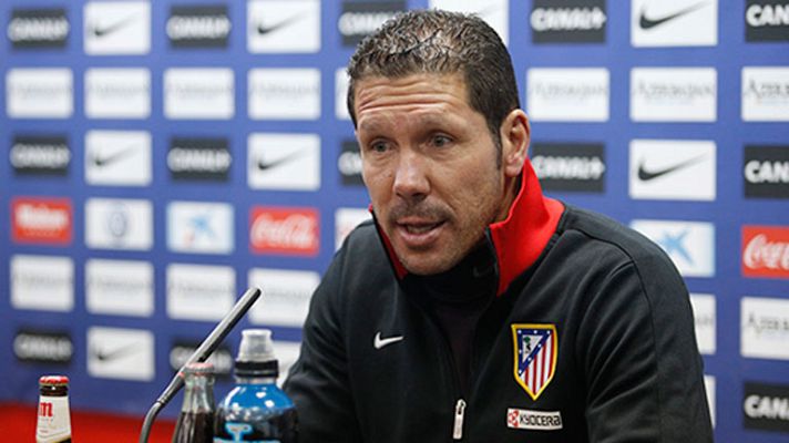 Telediario 1 - Simeone: "La realidad es que el Barça presiona mucho"