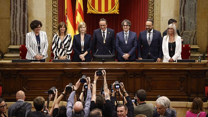 Telediario 2 - Junts, Esquerra y la CUP logran una mesa del Parlament con mayoría independentista