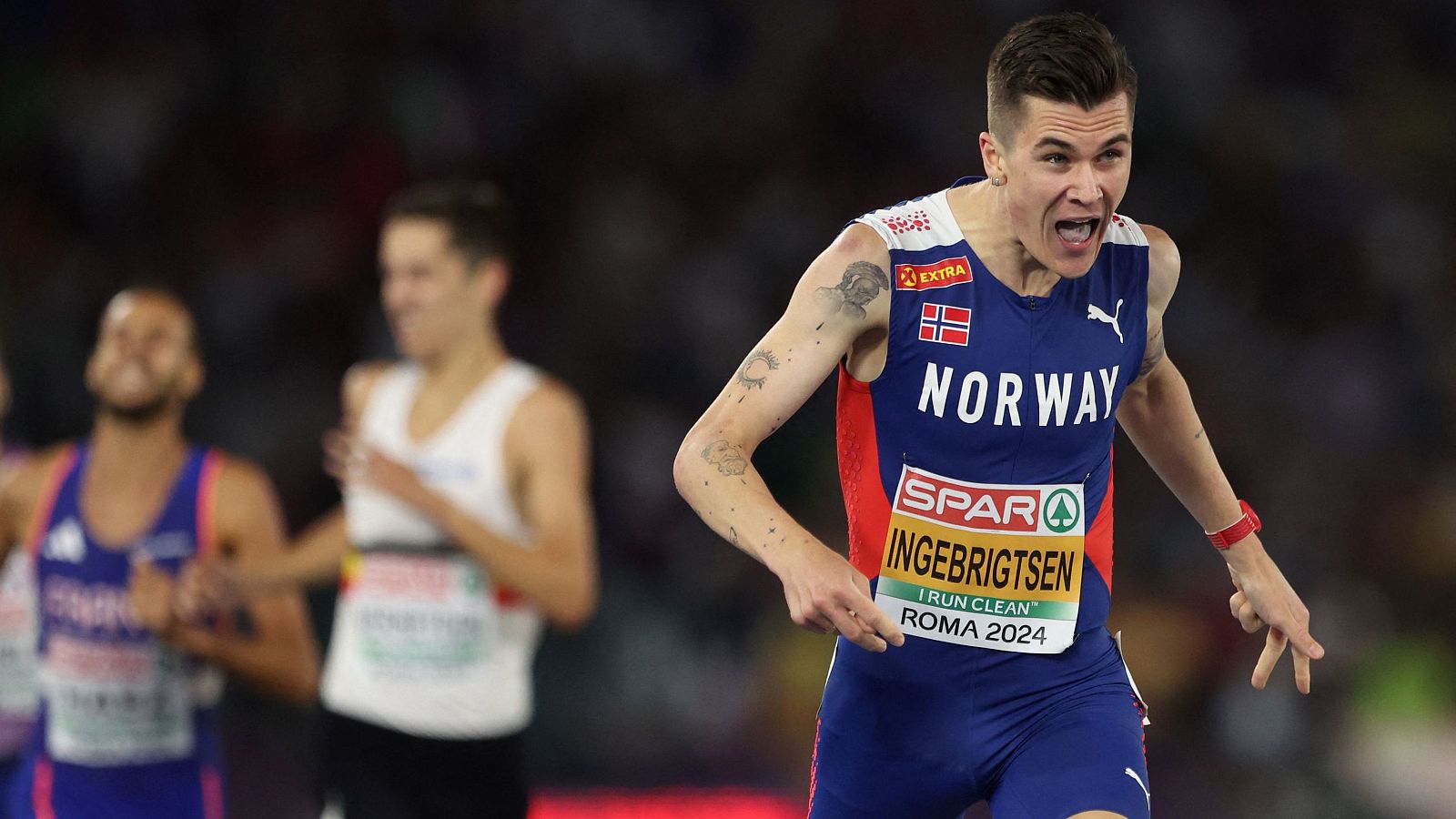 Ingebrigtsen hace otro doblete europeo en la final de 1.500 m - Atletismo | Ver