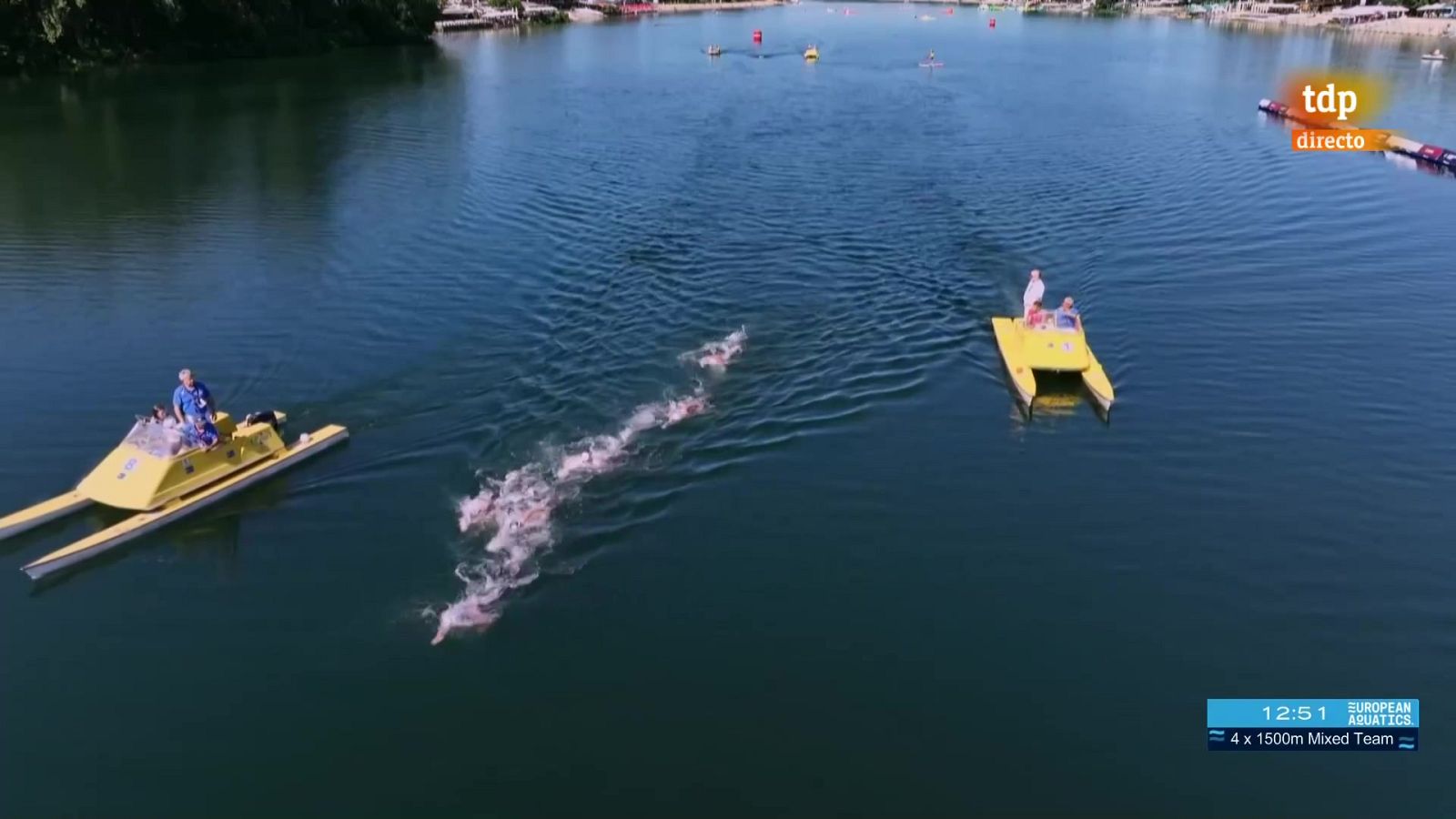 Natación Aguas abiertas - Campeonato de Europa. Final equipos - ver ahora