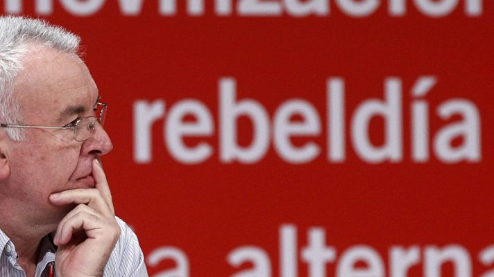 Telediario 1 - Lara, reelegido al frente de IU