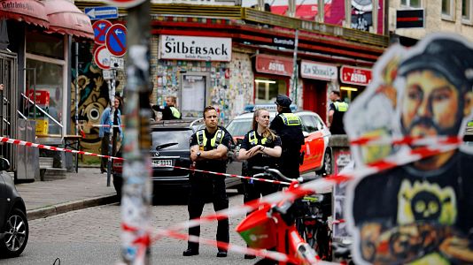 La Polica alemana dispara a un hombre armado con un hacha en Hamburgo antes de un partido de la Eurocopa