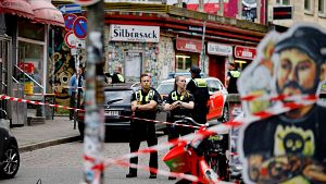 La Polica alemana dispara a un hombre armado con un hacha en Hamburgo