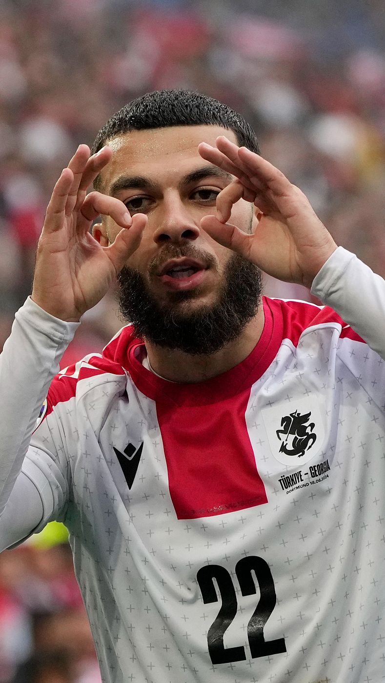 Gol de Mikautadze (32') Turquía - Georgia (1-1) | Eurocopa 2024 | Ver