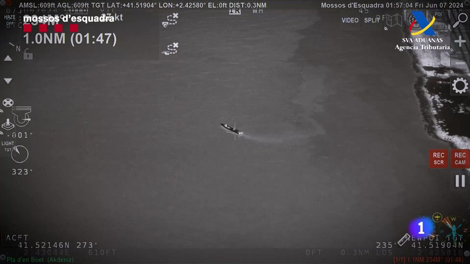 Haixix per via marítima: el 70% de l'haixix a Catalunya entra per mar - L'Informatiu | Veure