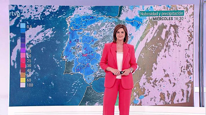 El tiempo - Probabilidad de chubascos y tormentas localmente fuertes en litorales de Galicia y Asturias