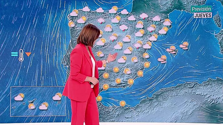 El tiempo - Las temperaturas descenderán de forma prácticamente generalizada, acusadamente en interiores de la mitad oriental peninsular