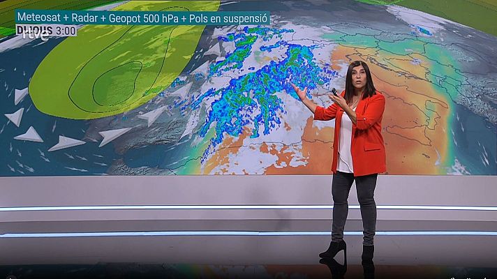 El temps - Ruixats, tempestes i menys calor l'últim dia de la primavera