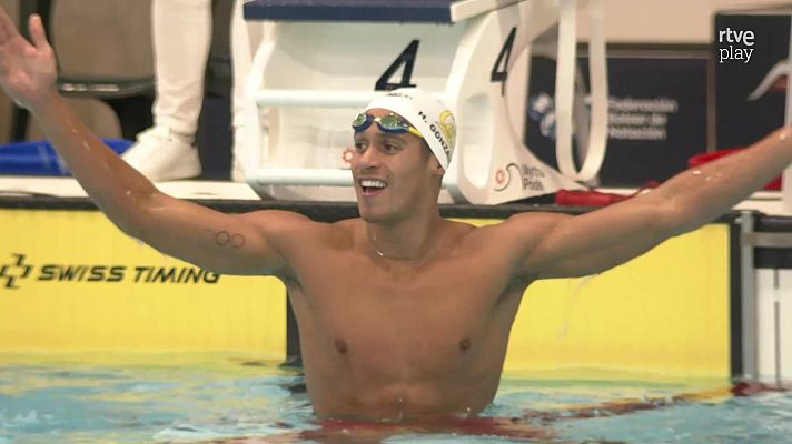 Natación - Récord de España de los 200m espalda para Hugo González de Oliveira