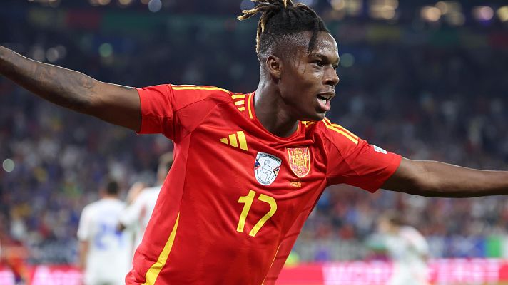 Eurocopa - El gol de Calafiori en propia que abrió el marcador del España - Italia