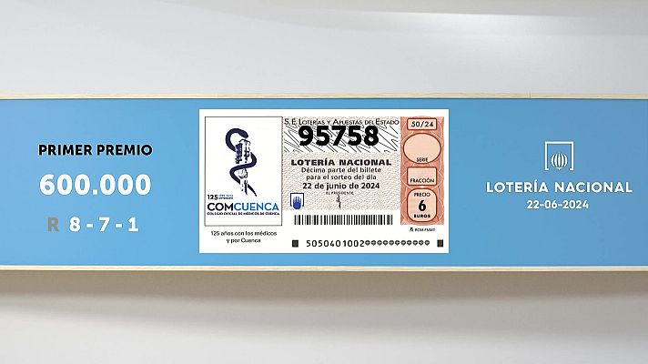 SELAE - Sorteo de la Lotería Nacional del 22/06/2024