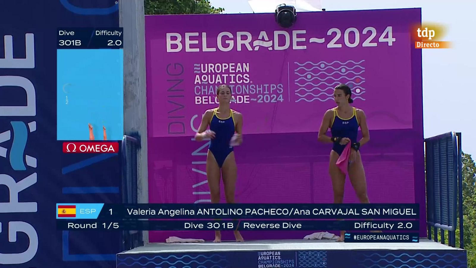 Ana Carvajal y Valeria Antolino, plata en el Europeo en saltos 10m | Ver
