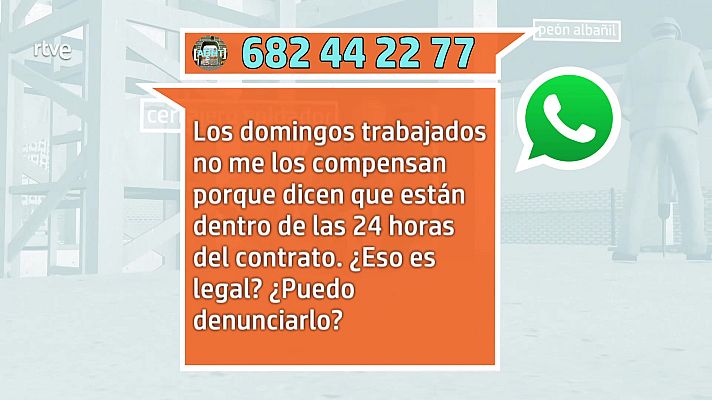 Aquí hay trabajo - ¿Deben compensarme los domingos, aunque vengan en contrato?