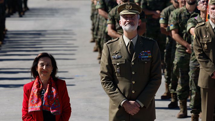 Telediario 1 - Felipe VI garantiza a Letonia que España les apoyará ante cualquier amenaza rusa durante su gira báltica