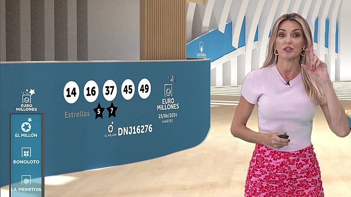 Loterías - Sorteo de la Bonoloto y Euromillones del 25/06/2024