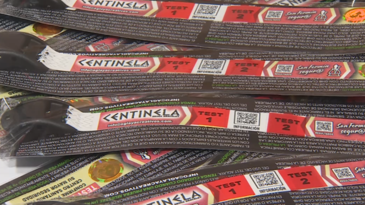 Telediario 1 - Una pulsera que detecta drogas creada para evitar agresiones sexuales en los Sanfermines